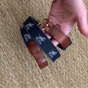 Bitter End Yacht Club British Virgin Islands BVI Men’s Belt Size 42 Ribbon Belt